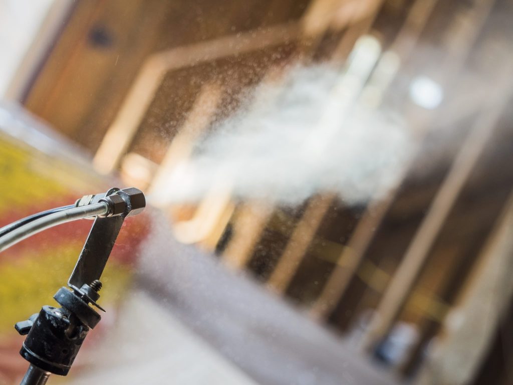 Aerobarrier aerosolized sealant